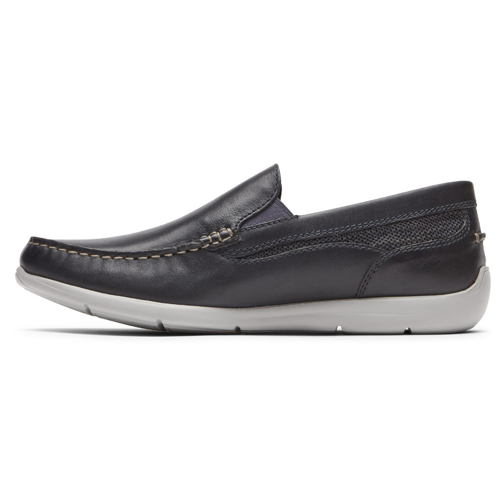 Rockport Mens Slip-On Navy - Cullen Venetian - UK 958-WKYXPT